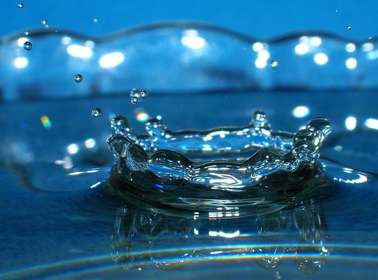 drop blue water free photo