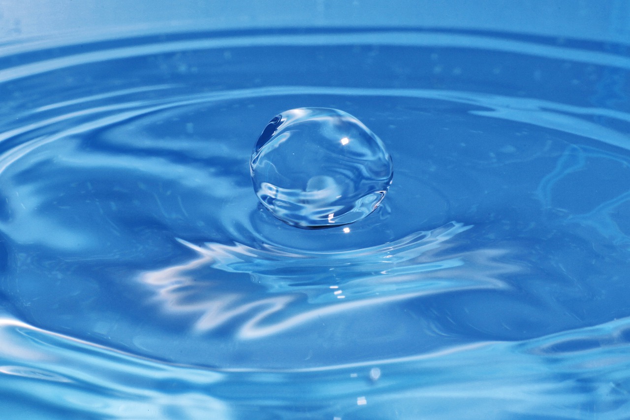 drop  blue  liquid free photo