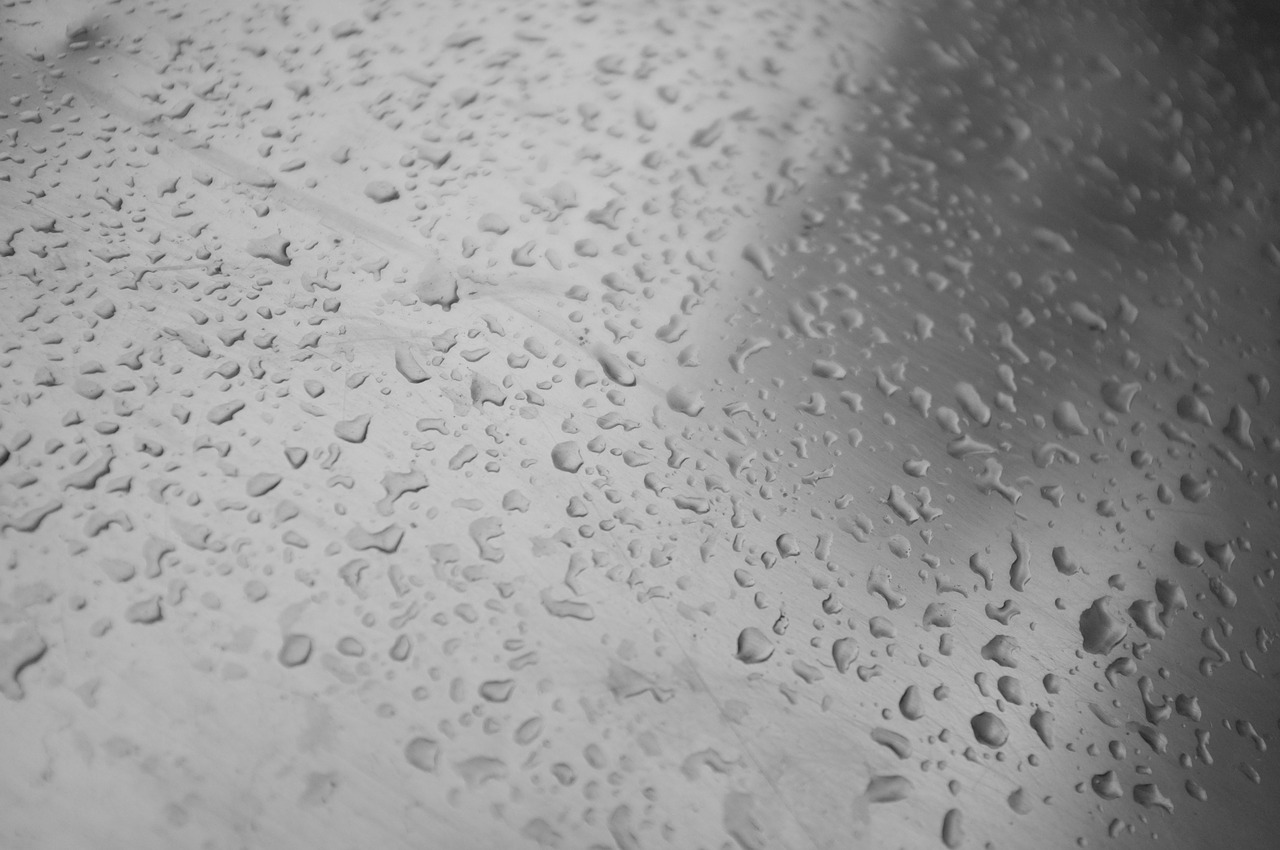 drops rain metal free photo