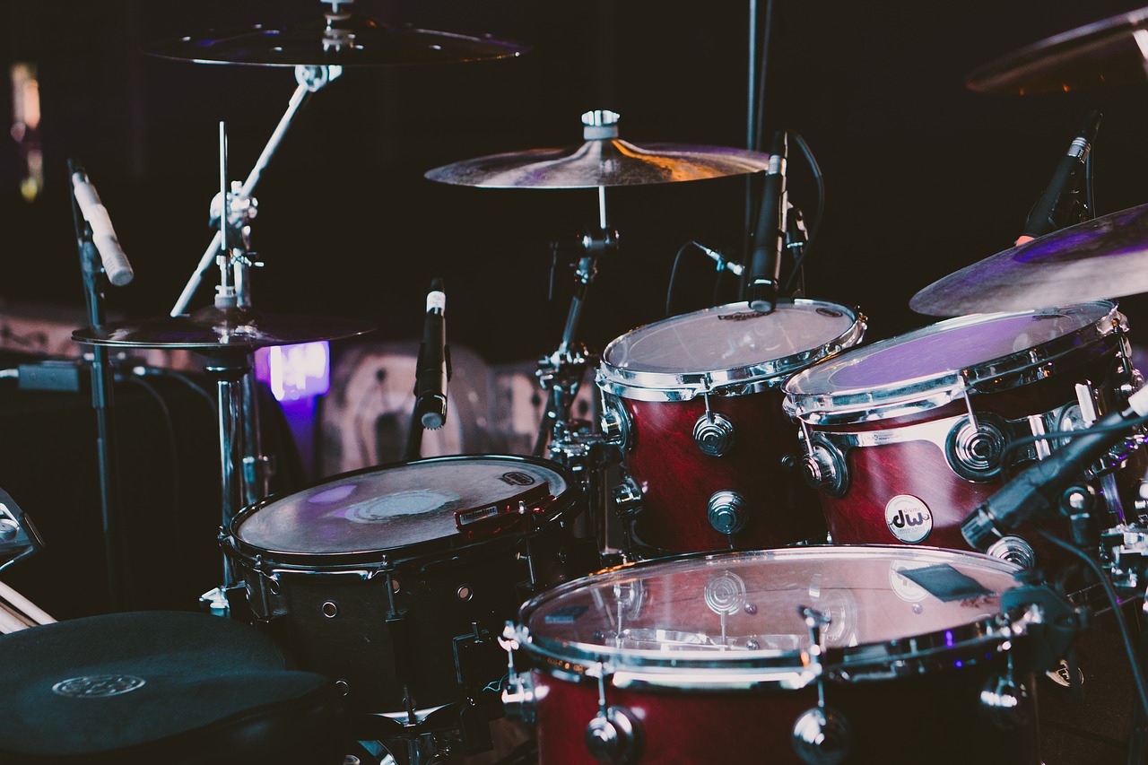 drum set drums musical instruments free photo