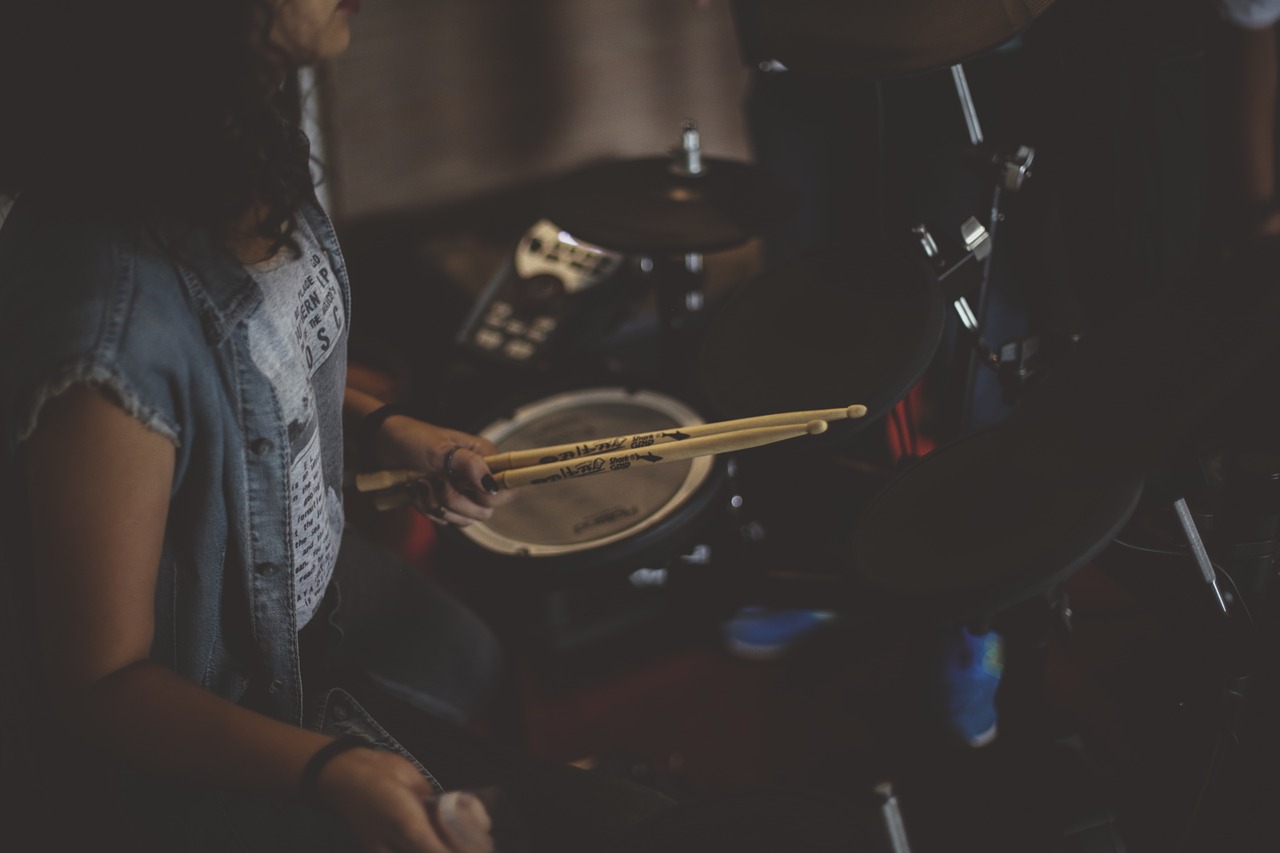 drummer drums drumsticks free photo