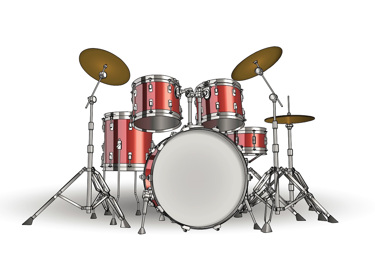 drums drum set background free photo