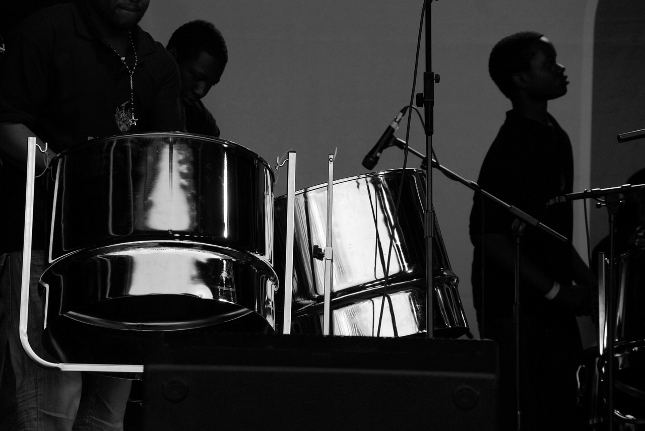 drums steel musicians free photo