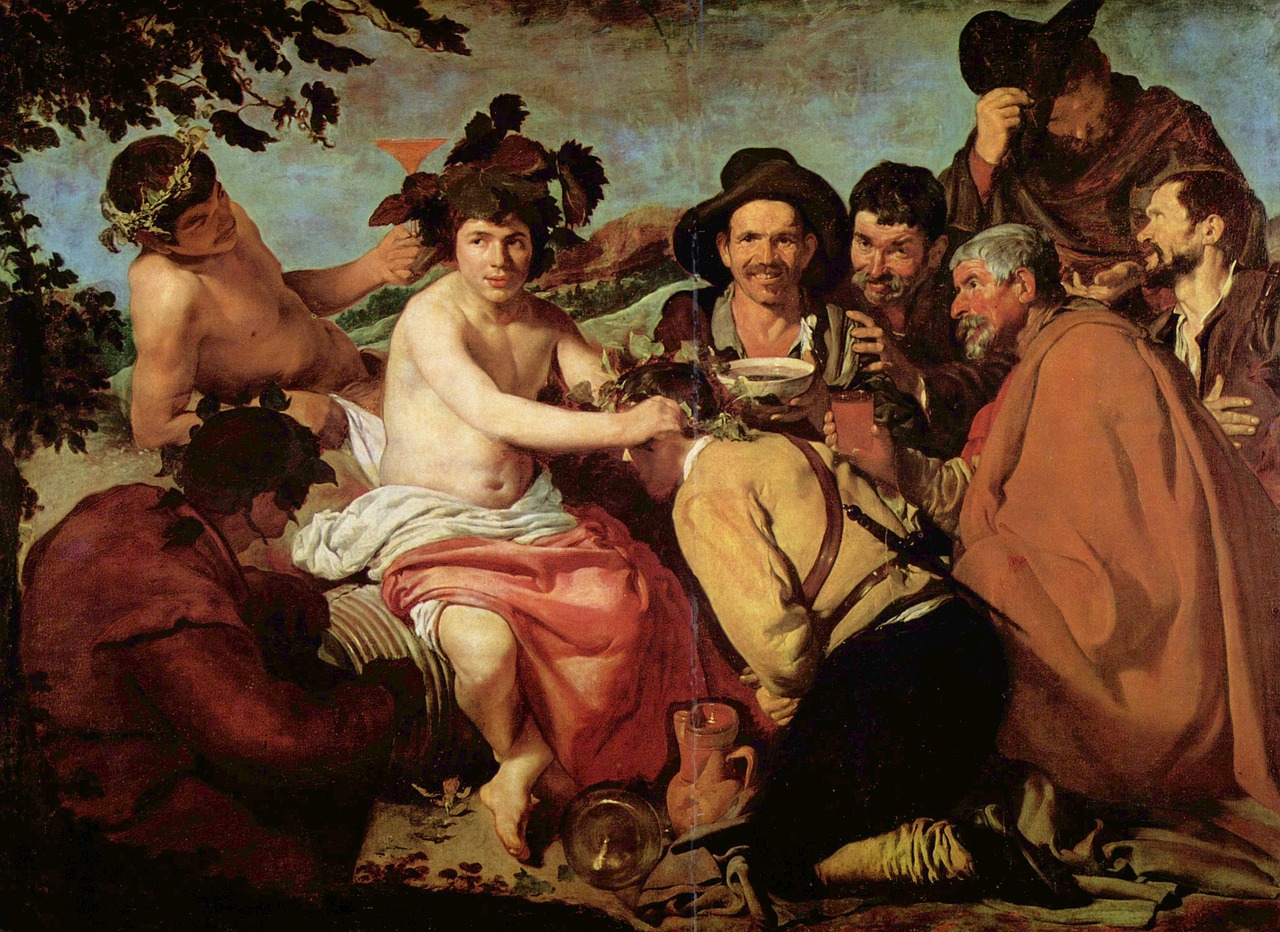 the triumph of bacchus painting drunkards free photo