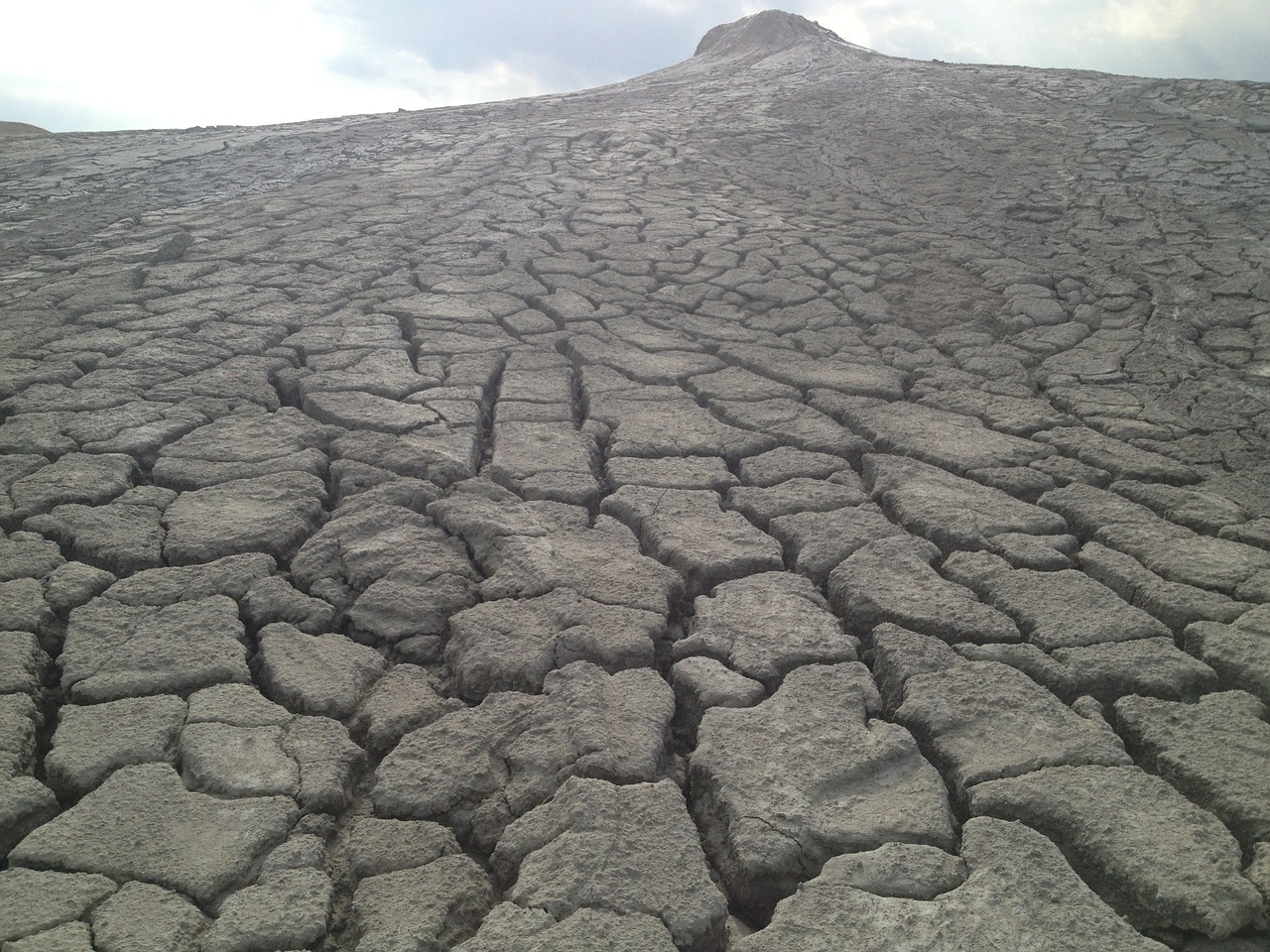 dry land muddy volcanes dry free photo