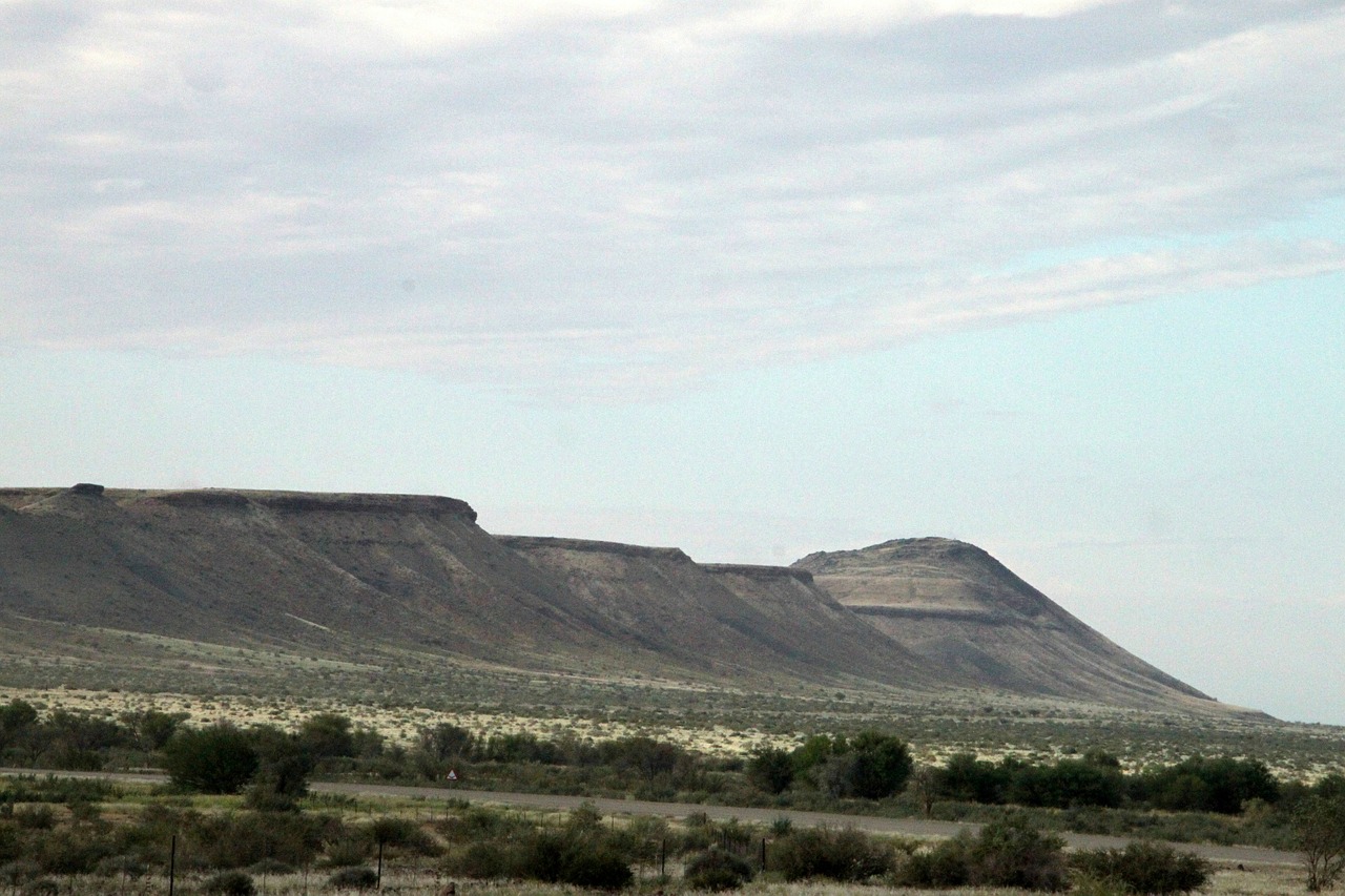 dry steppe soil mountains free photo