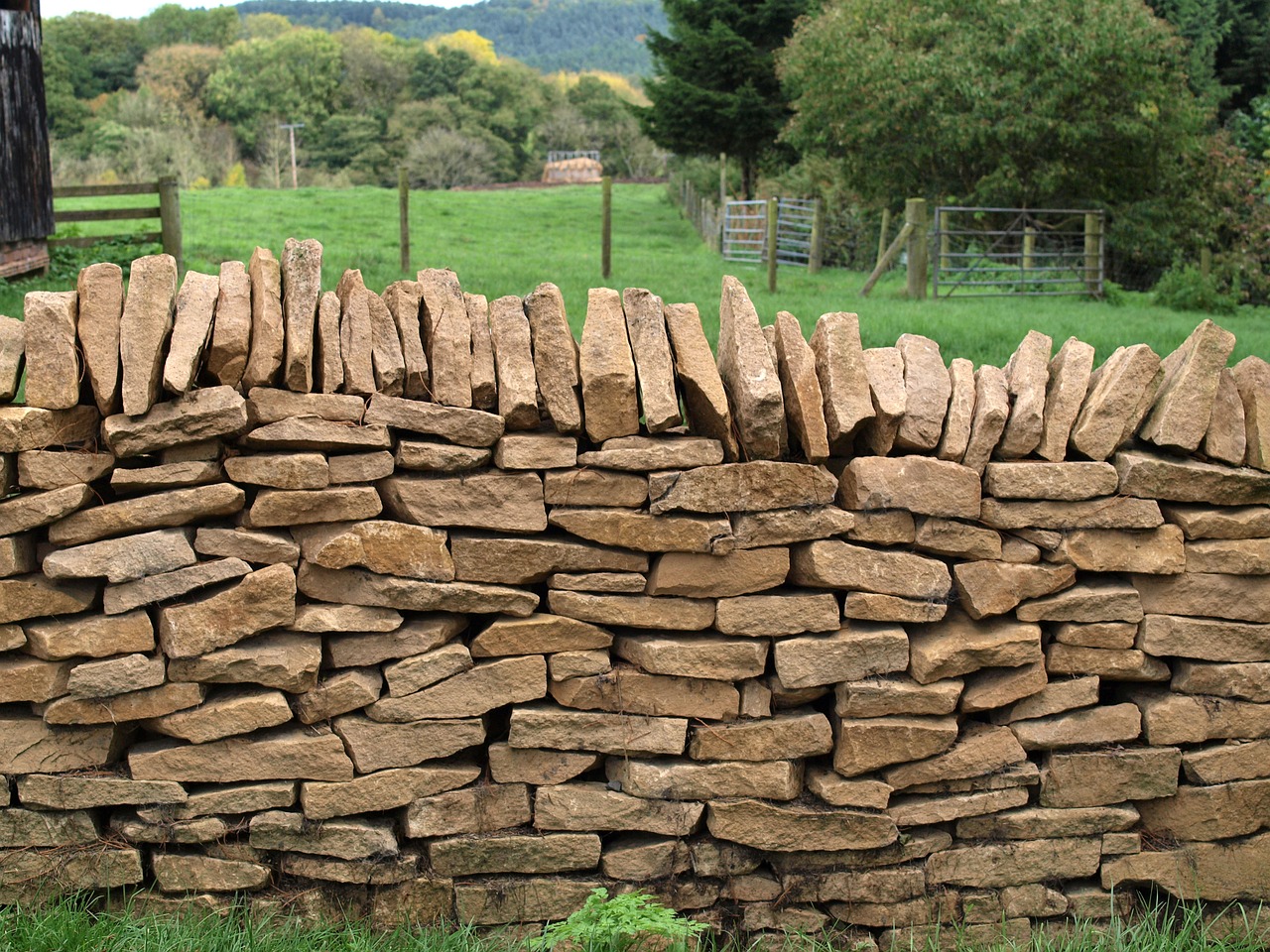 dry stone wall wall craft free photo