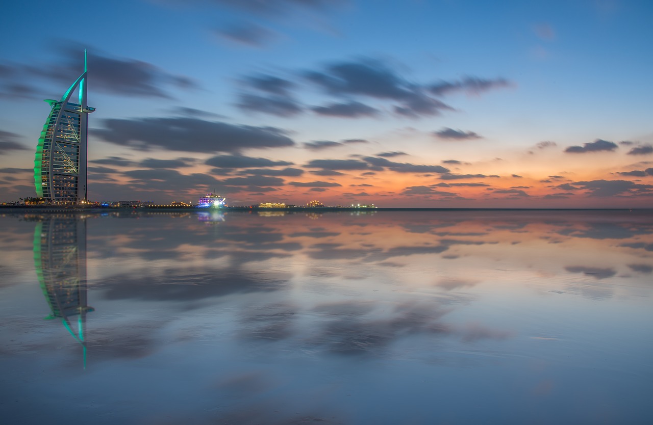 dubai cityscape city free photo