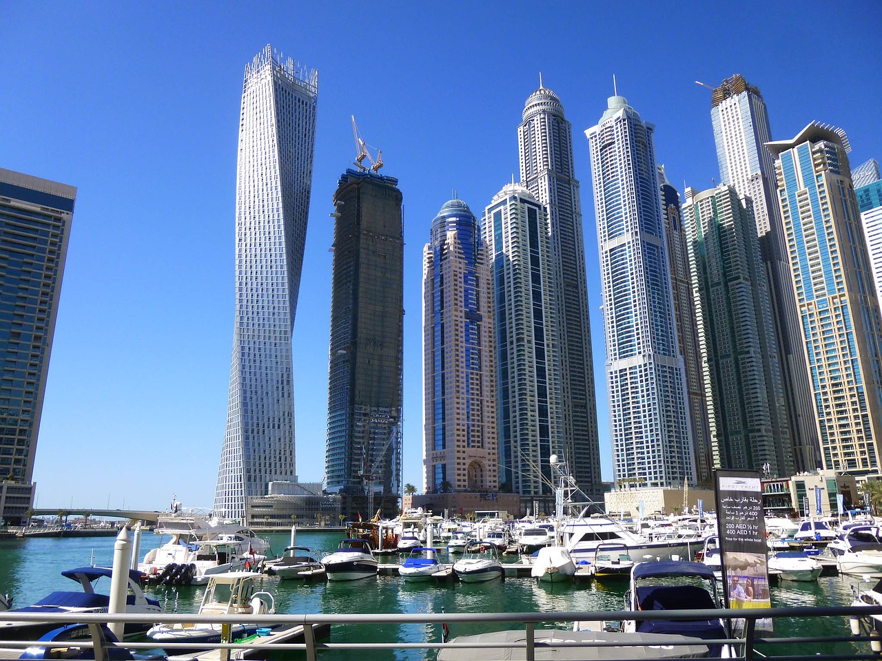 dubai dubai marina marina free photo