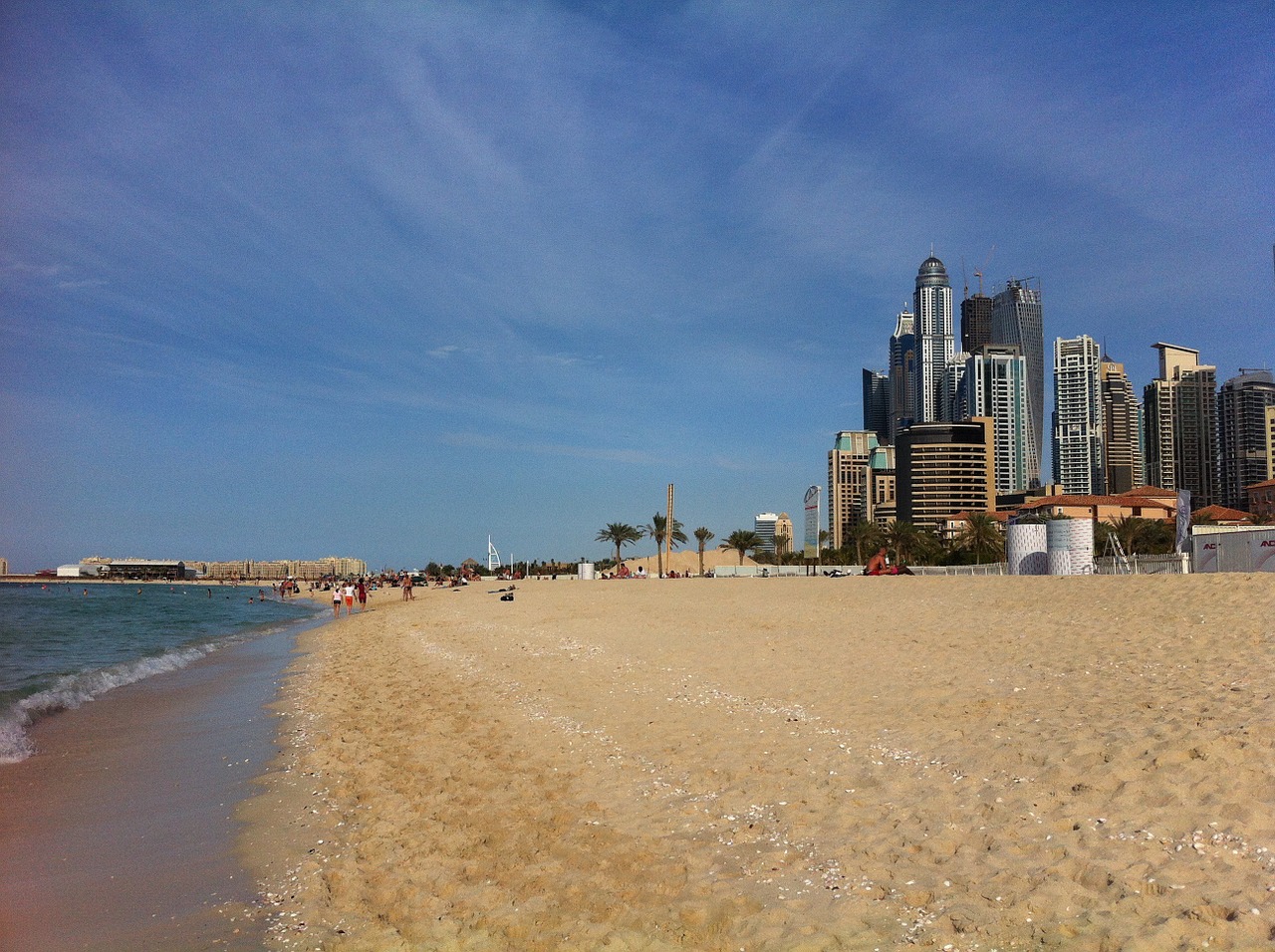 dubai jbr beach free photo