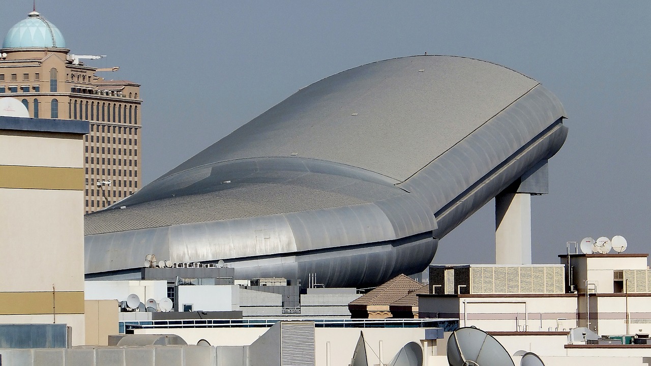 dubai the ski slope architecture free photo