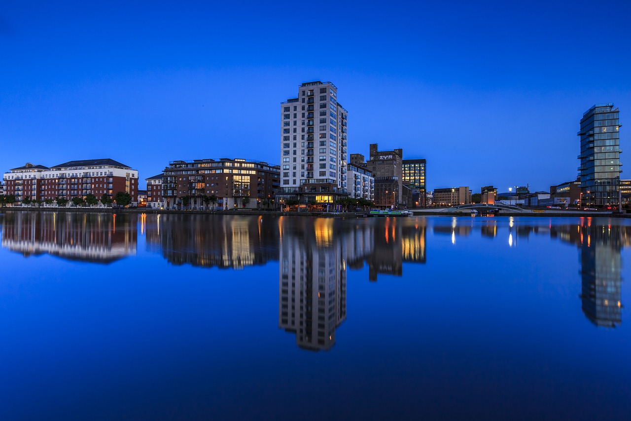 dublin night blue free photo