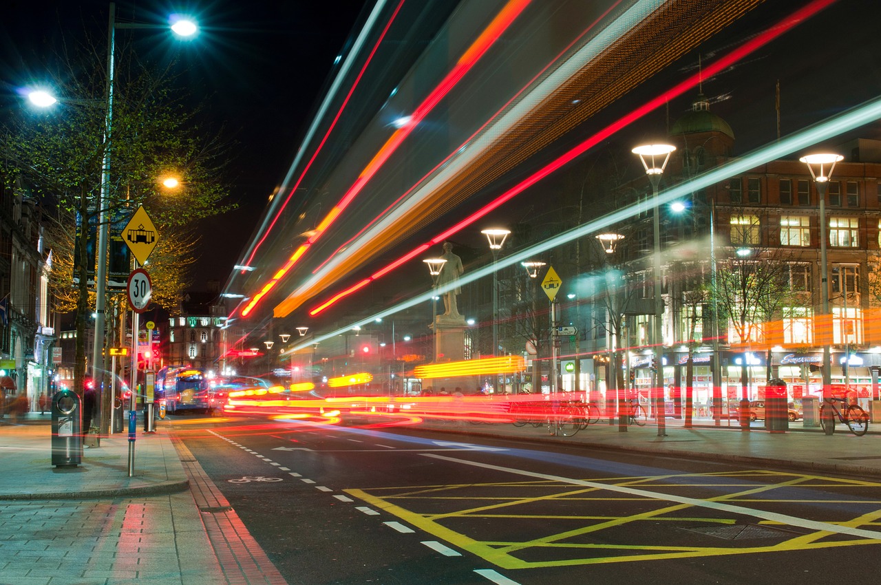 dublin city light free photo