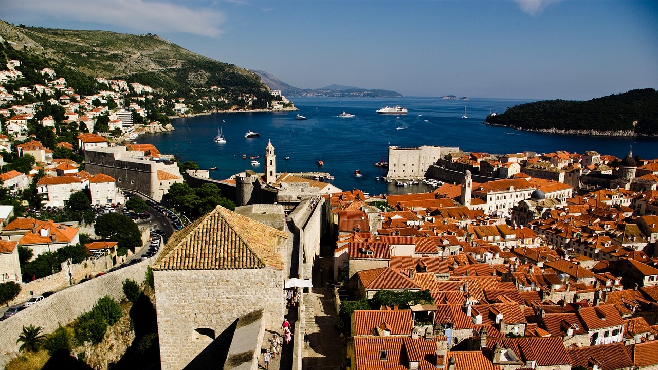 dubrovnik roofs walls free photo