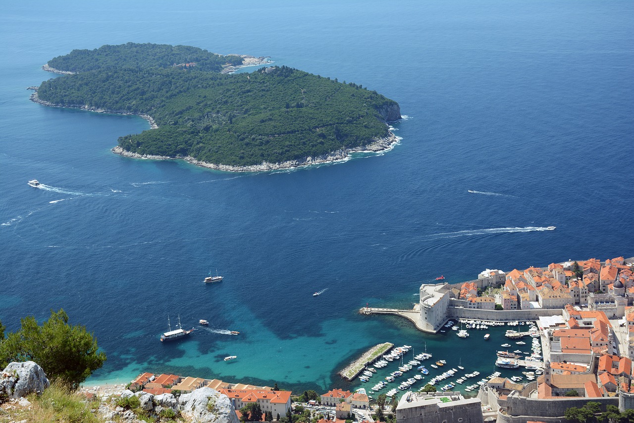 dubrovnik island lokrum croatia free photo