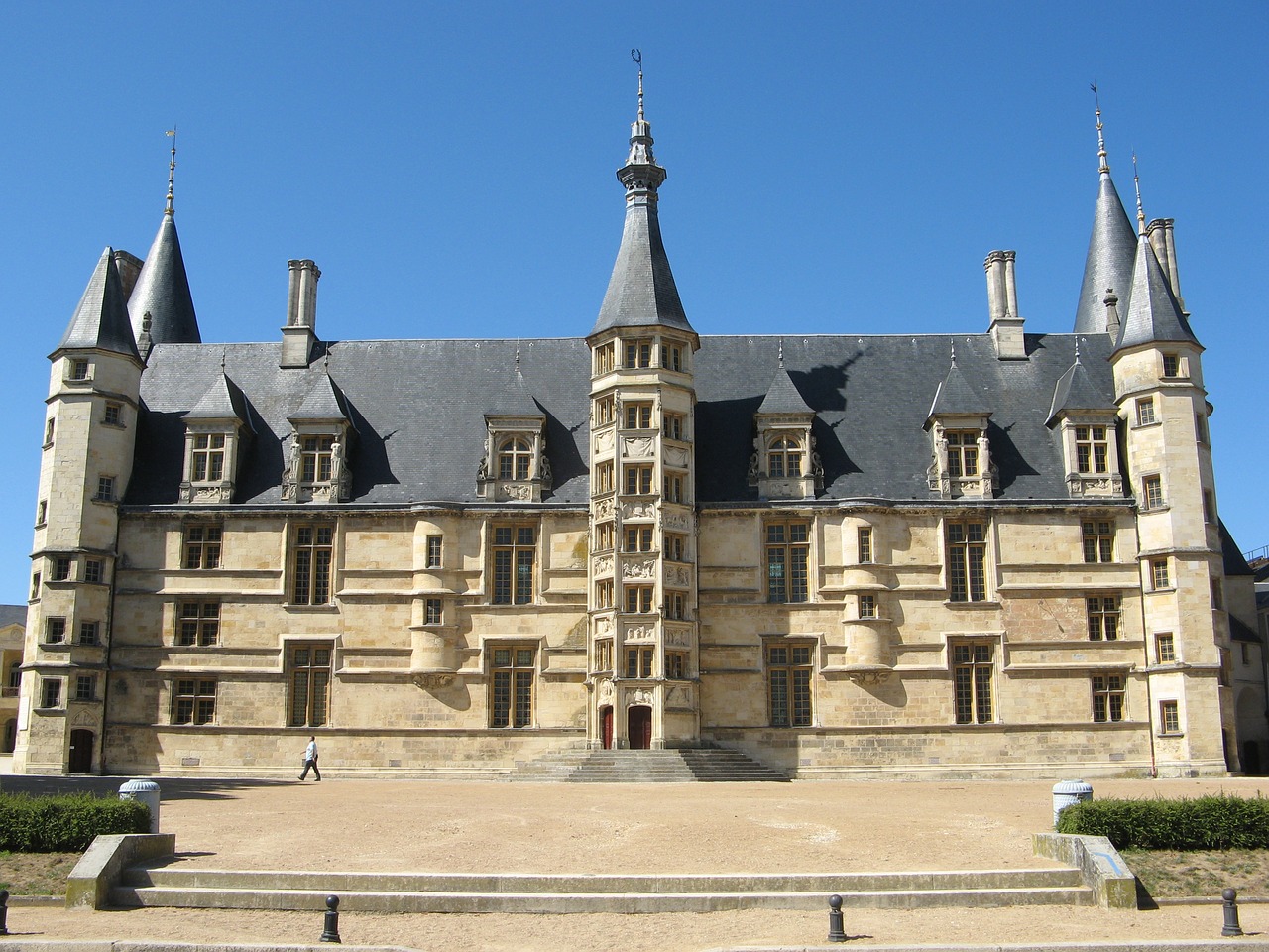 ducal palace castle nevers free photo