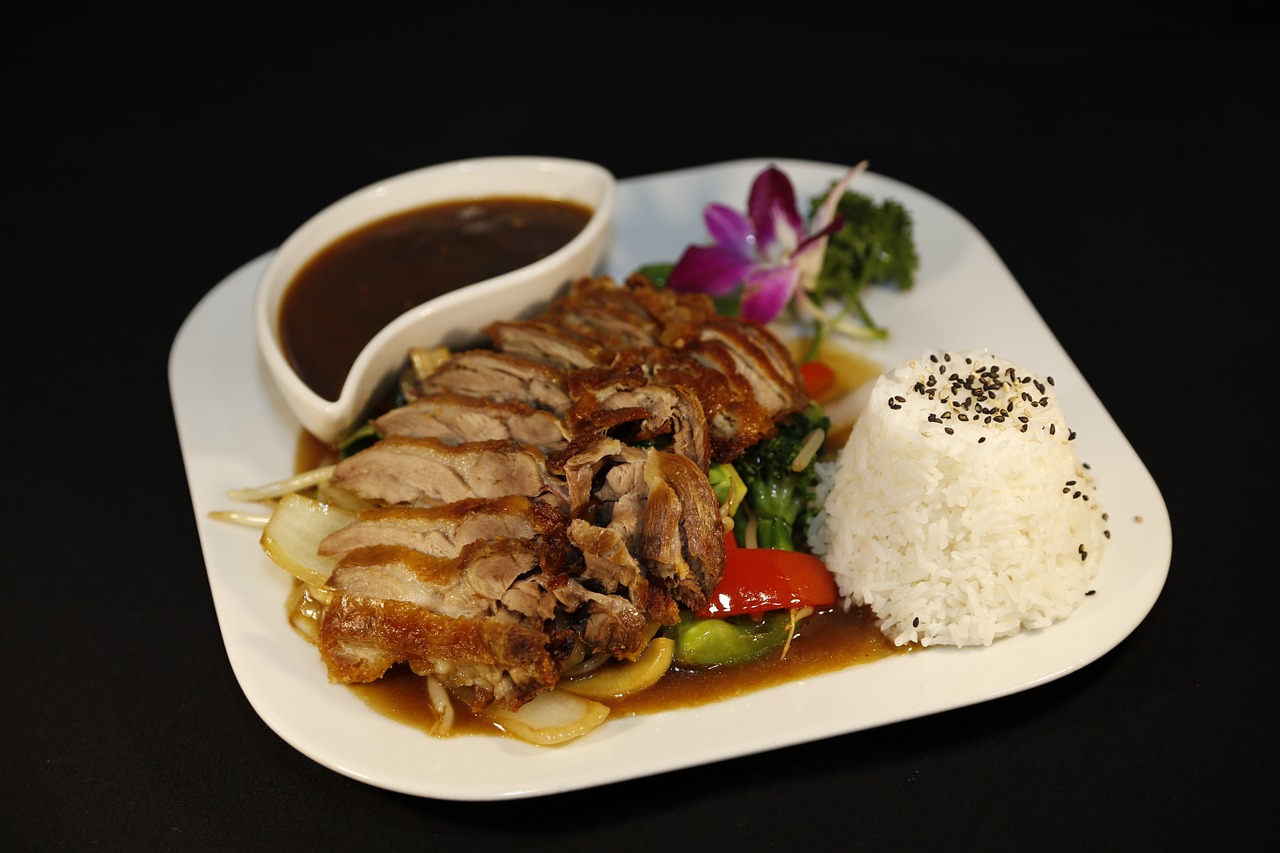 duck rice yin yang restaurant free photo