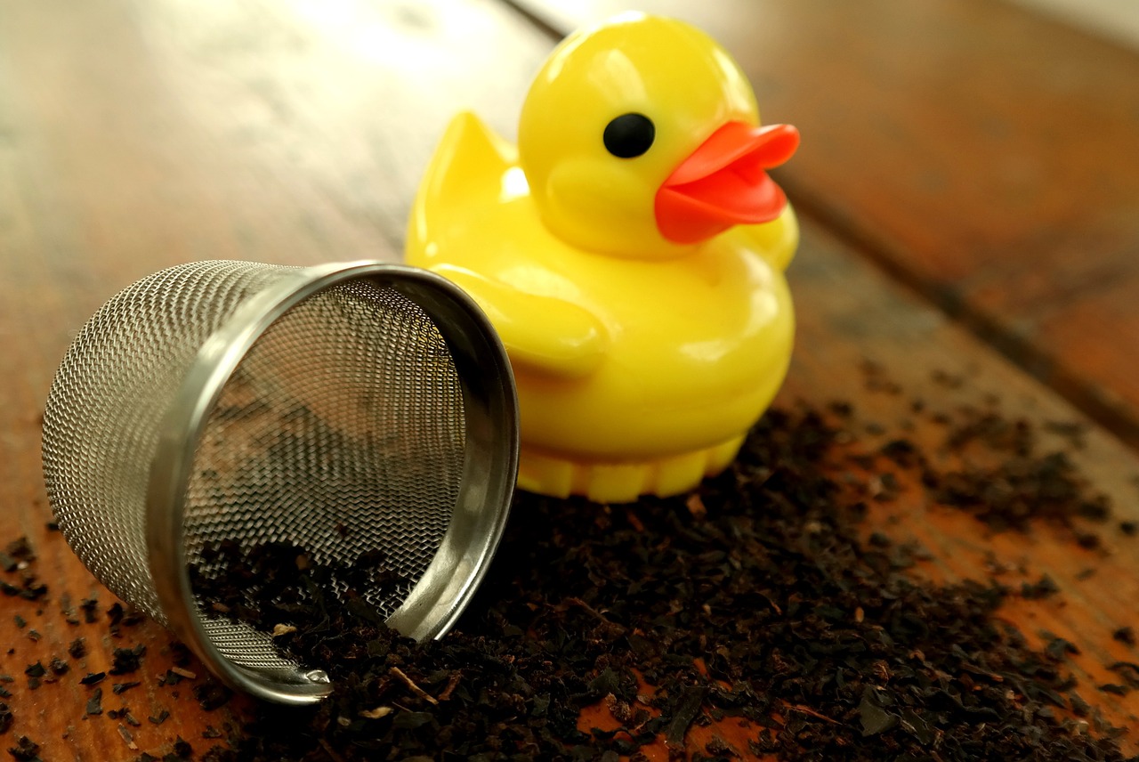 duck tea infuser tee free photo