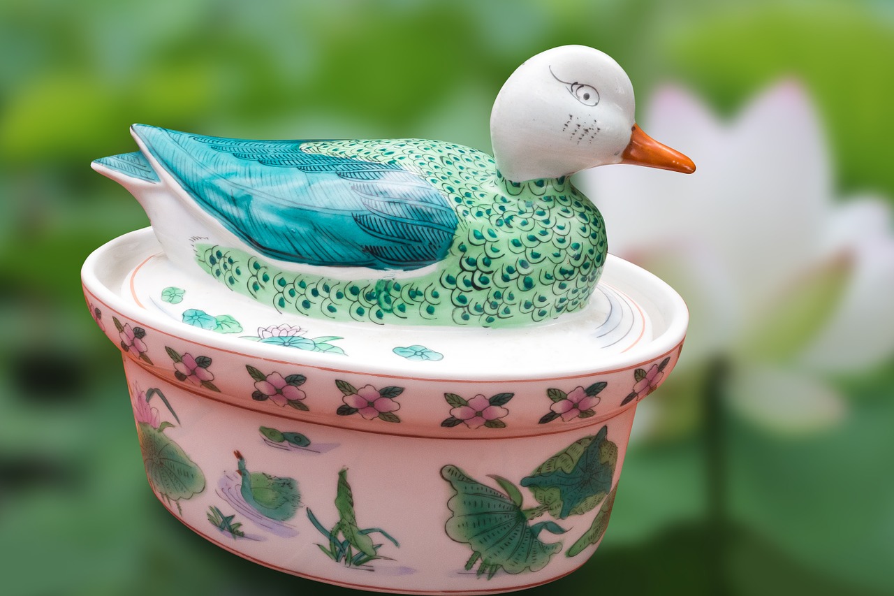 duck porcelain china free photo