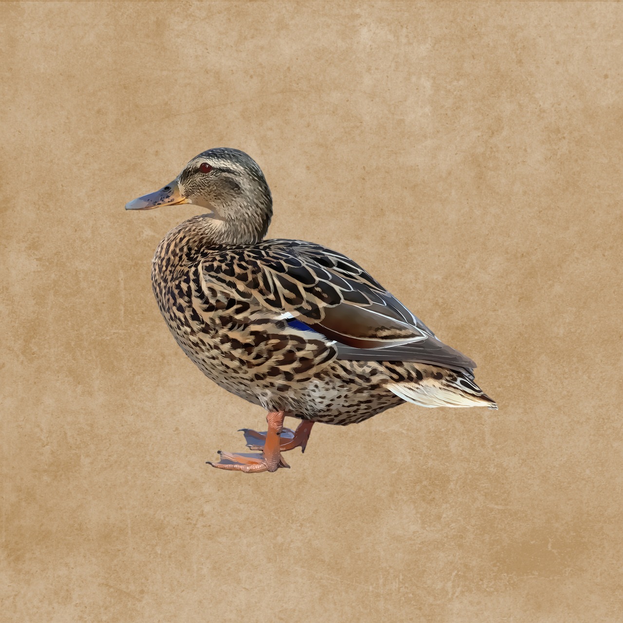 duck mallard bird free photo