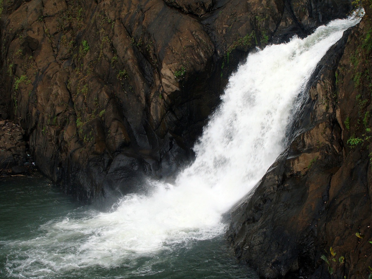 dudhsagar waterfall dudh sagar free photo