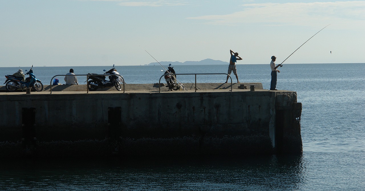 do exercise fishing nha trang bay free photo