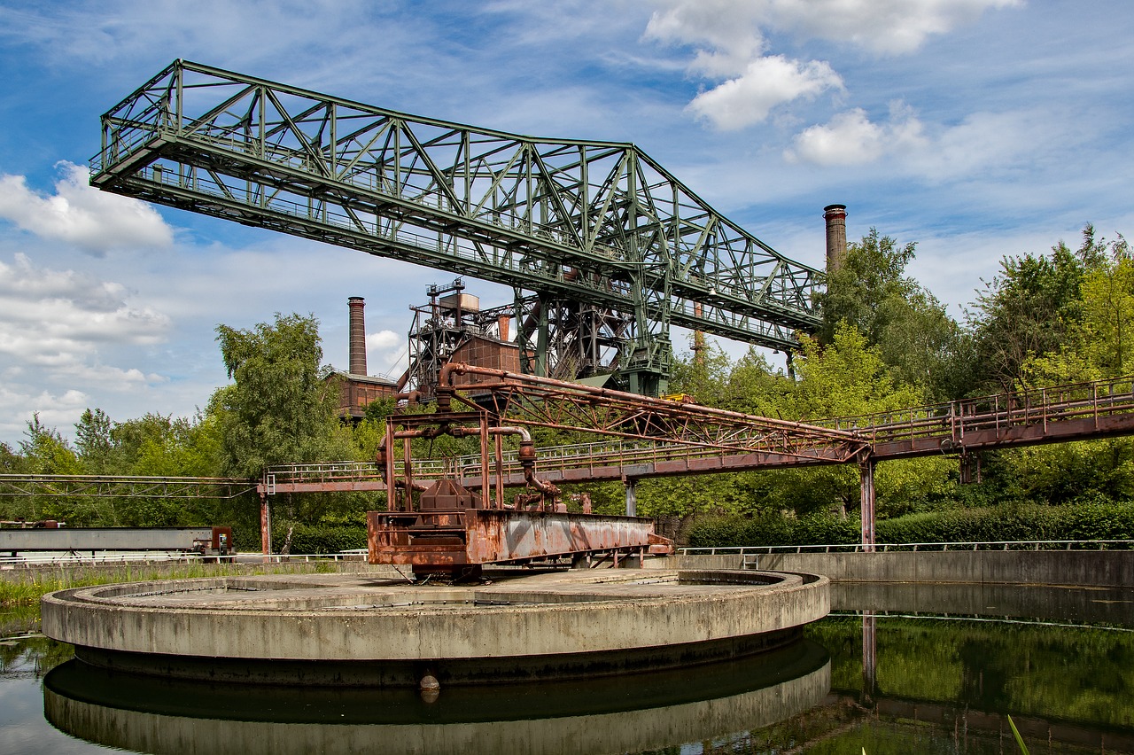 duisburg steel mill factory free photo