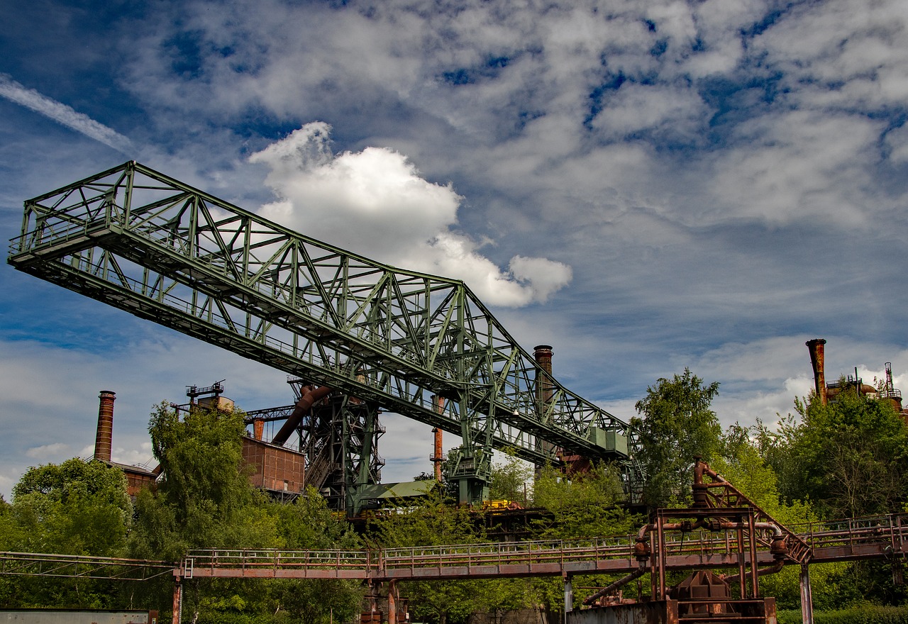 duisburg steel mill factory free photo