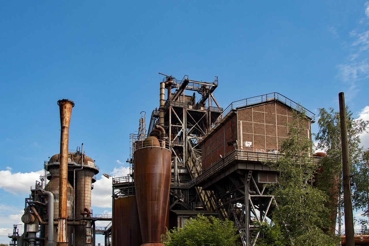 duisburg steel mill factory free photo