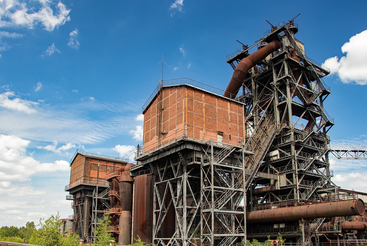 duisburg steel mill factory free photo