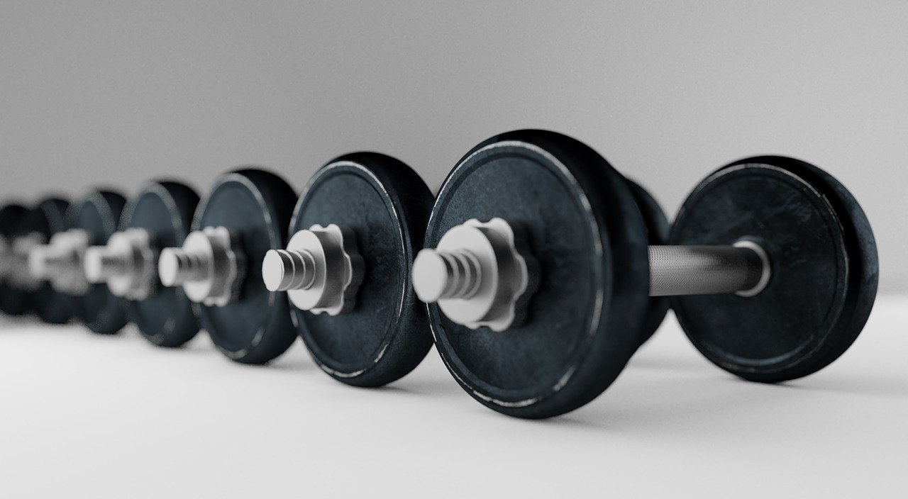 dumbell  barbell  bodybuilding free photo