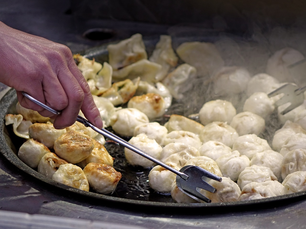 dumplings dough filling free photo