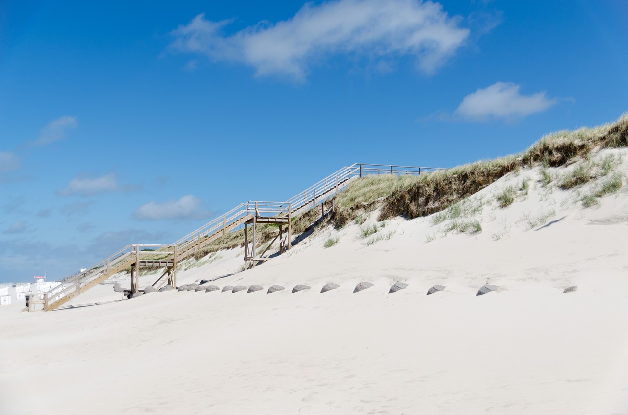 dune wood stairs free photo