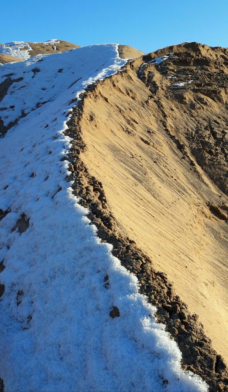 dune snow sand free photo