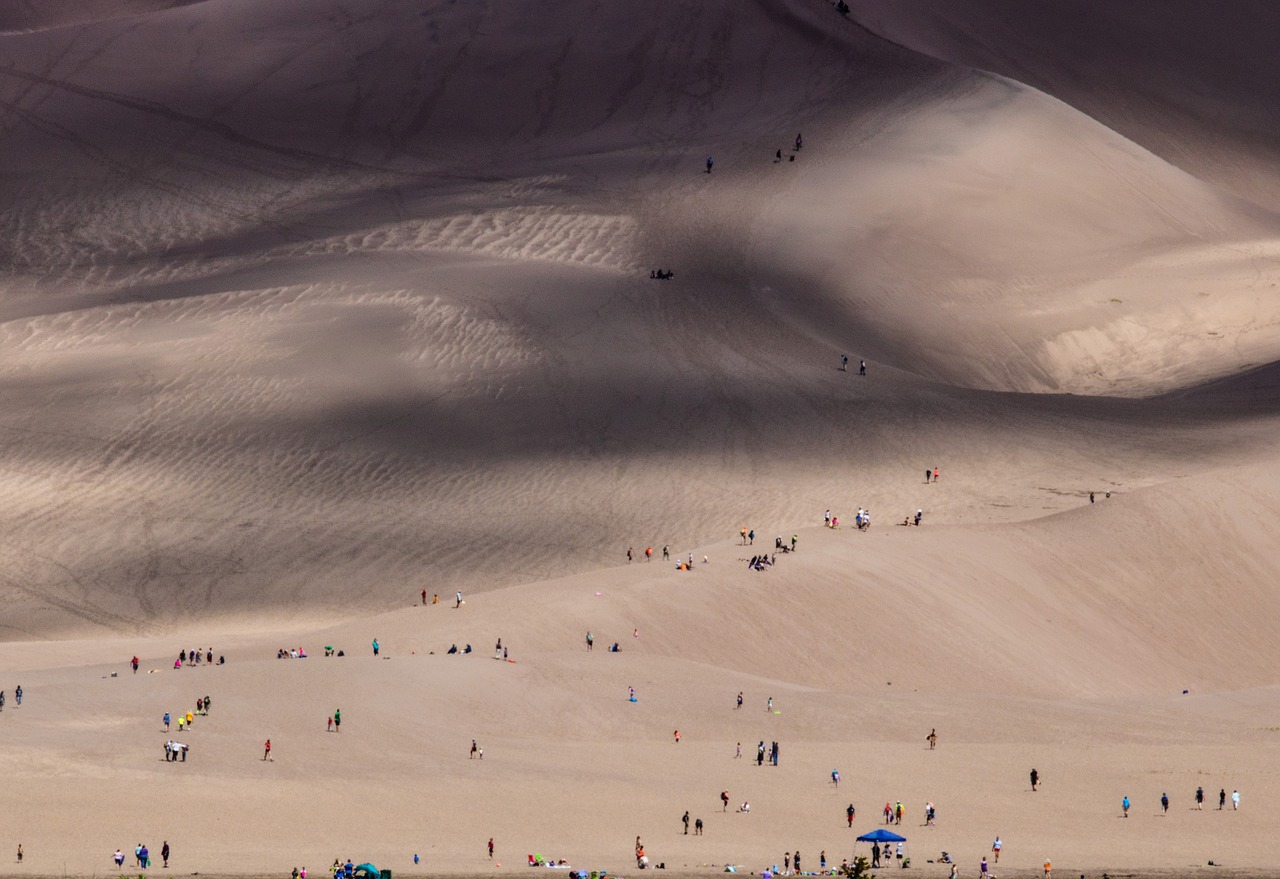 dune  people  landscape free photo