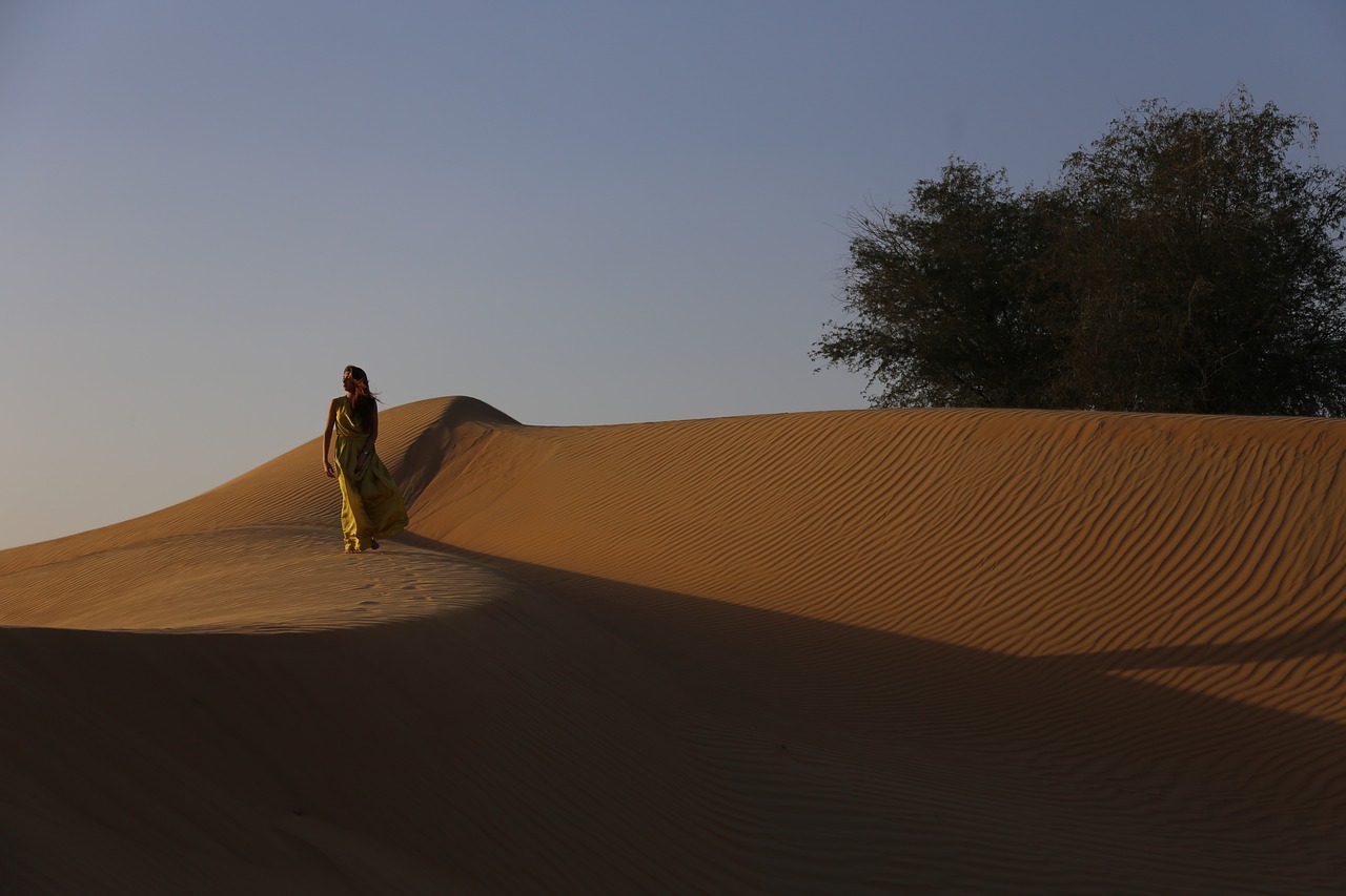 dune  woman  sand free photo