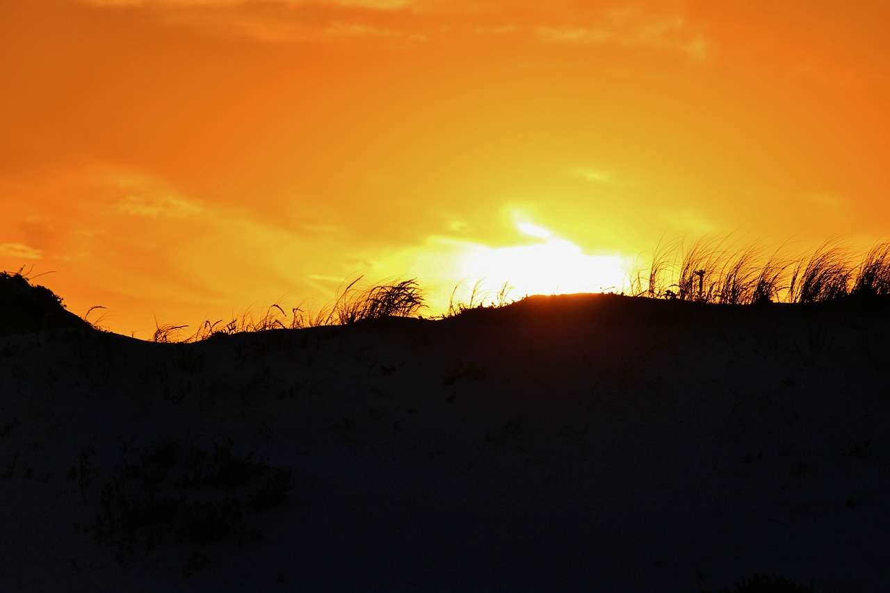 dune sunset coast free photo