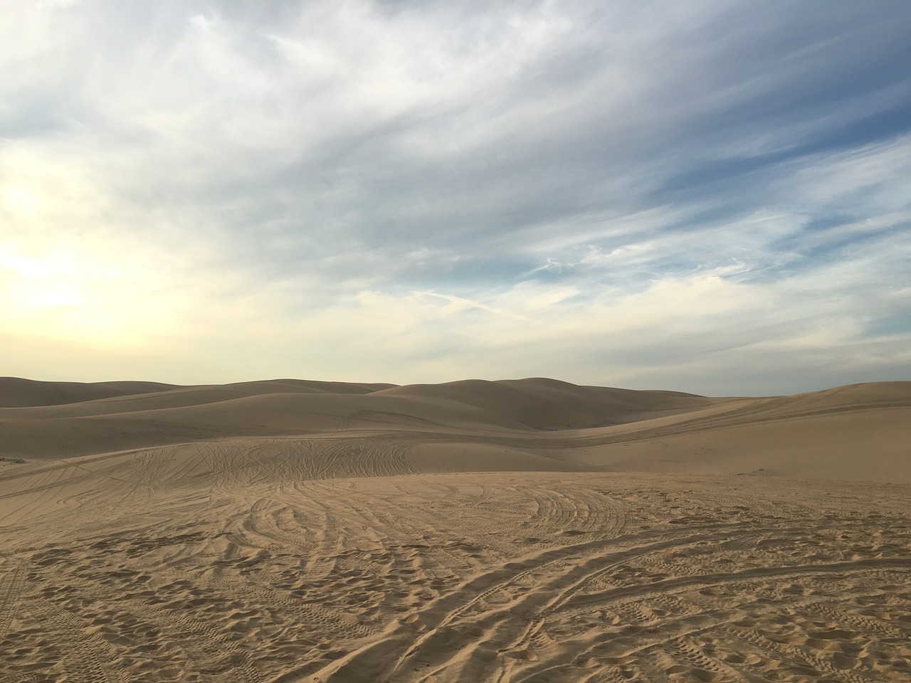 dunes sky horizon free photo