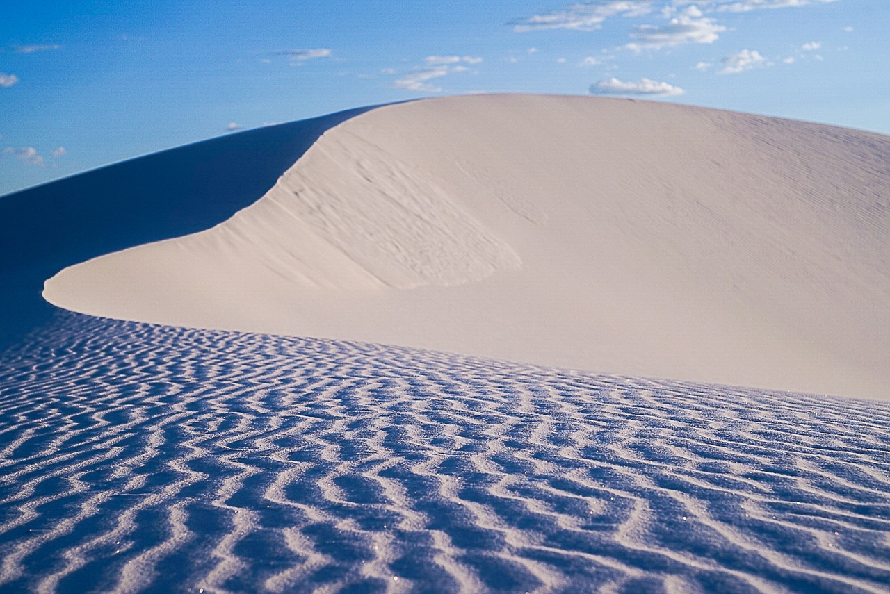 dunes sand white sands free photo