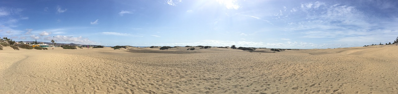 dunes beach maspalomas free photo