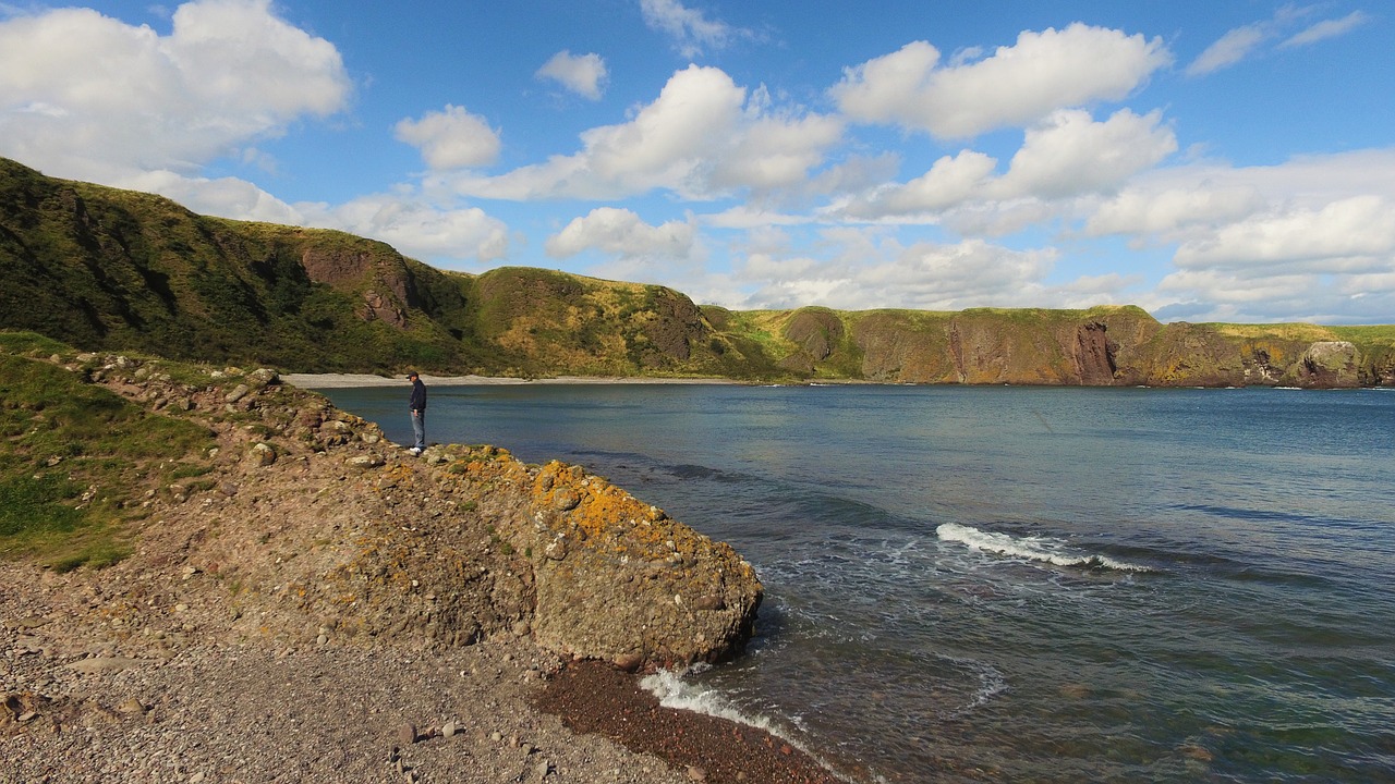 dunotter  castle  beach free photo