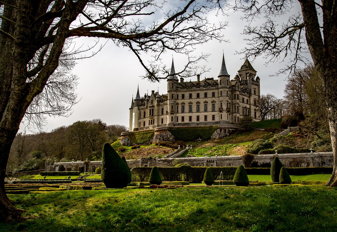 dunrobin castle castle chateau free photo