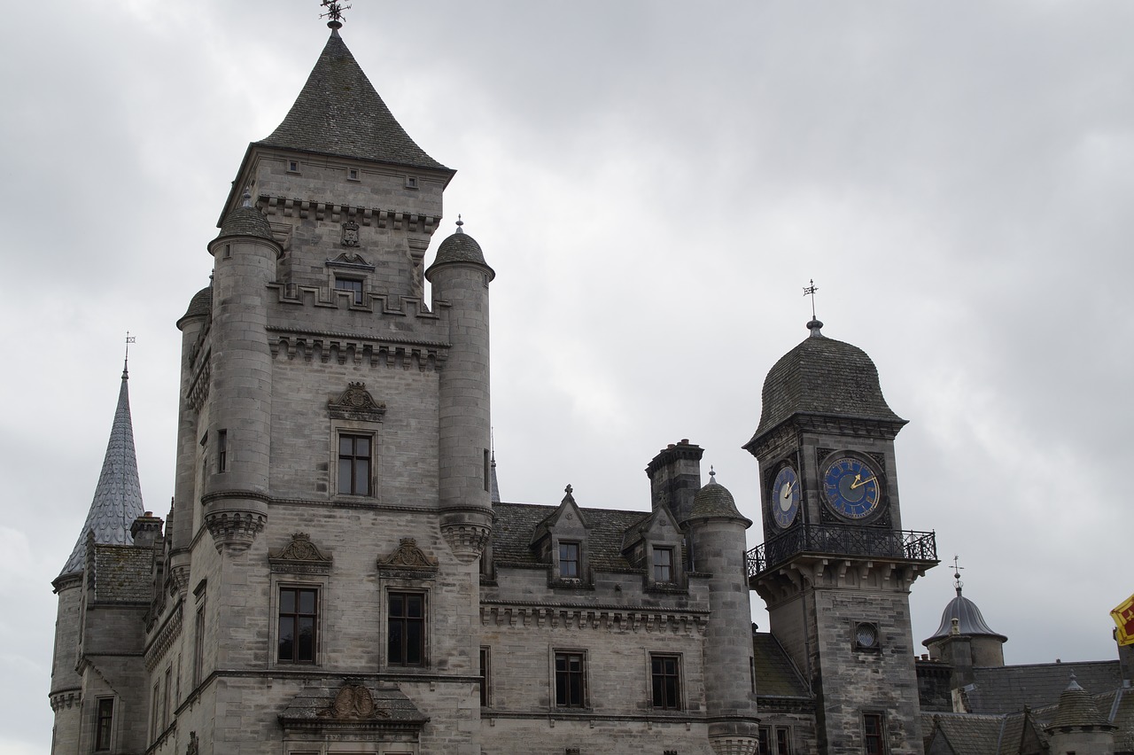 dunrobin castle  tower  scotland free photo