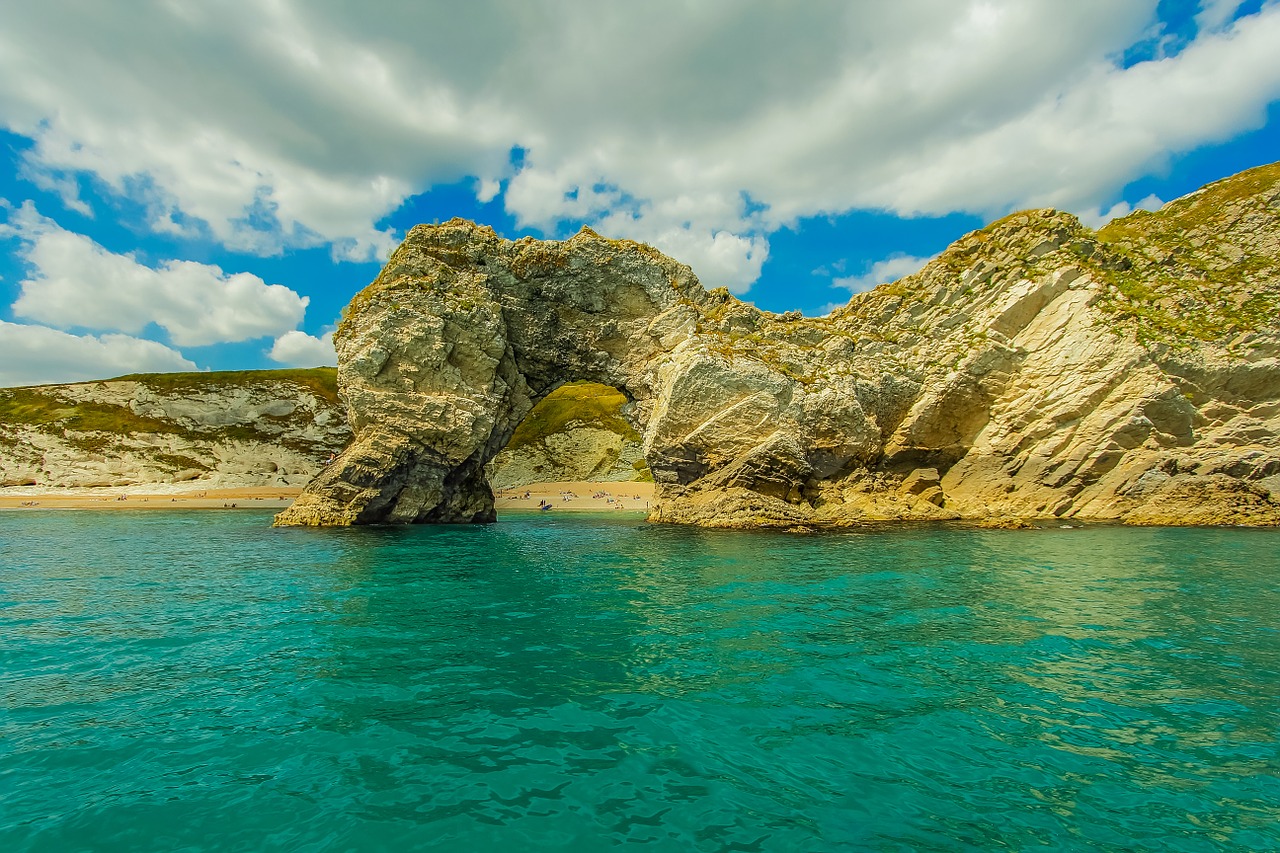 durdle door ocean dorset free photo