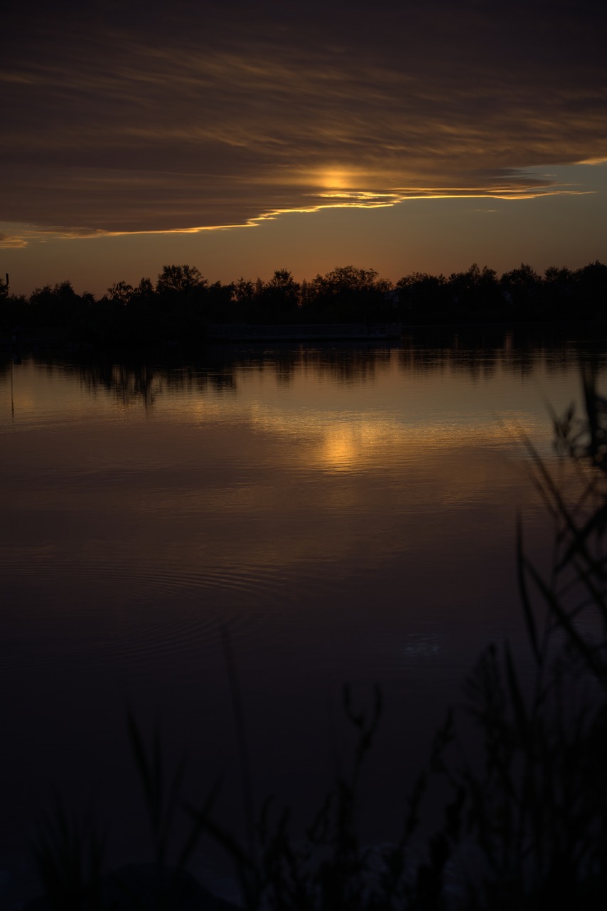 dusk water sunset free photo