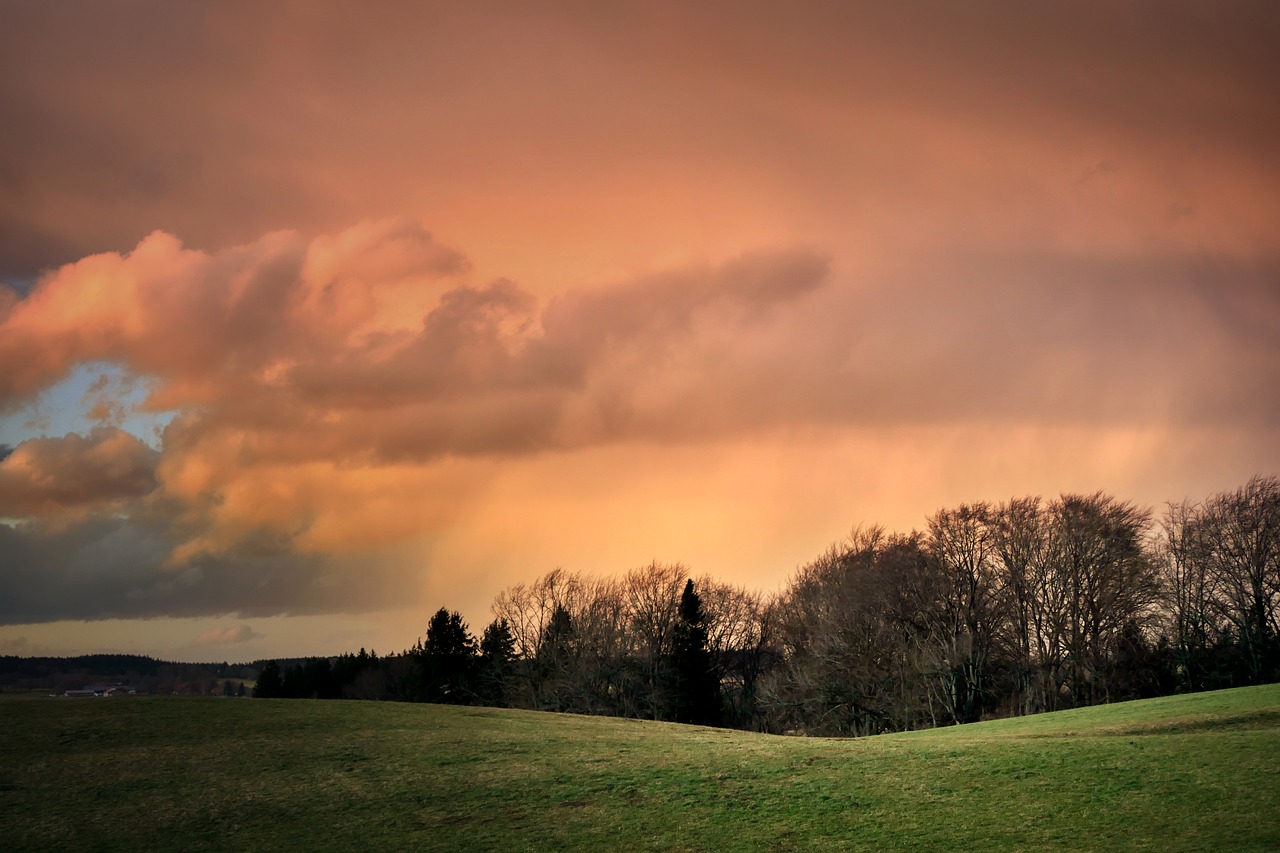 dusk  clouds  afterglow free photo