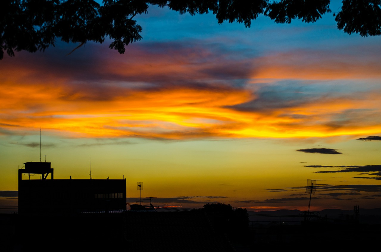 dusk sky eventide free photo