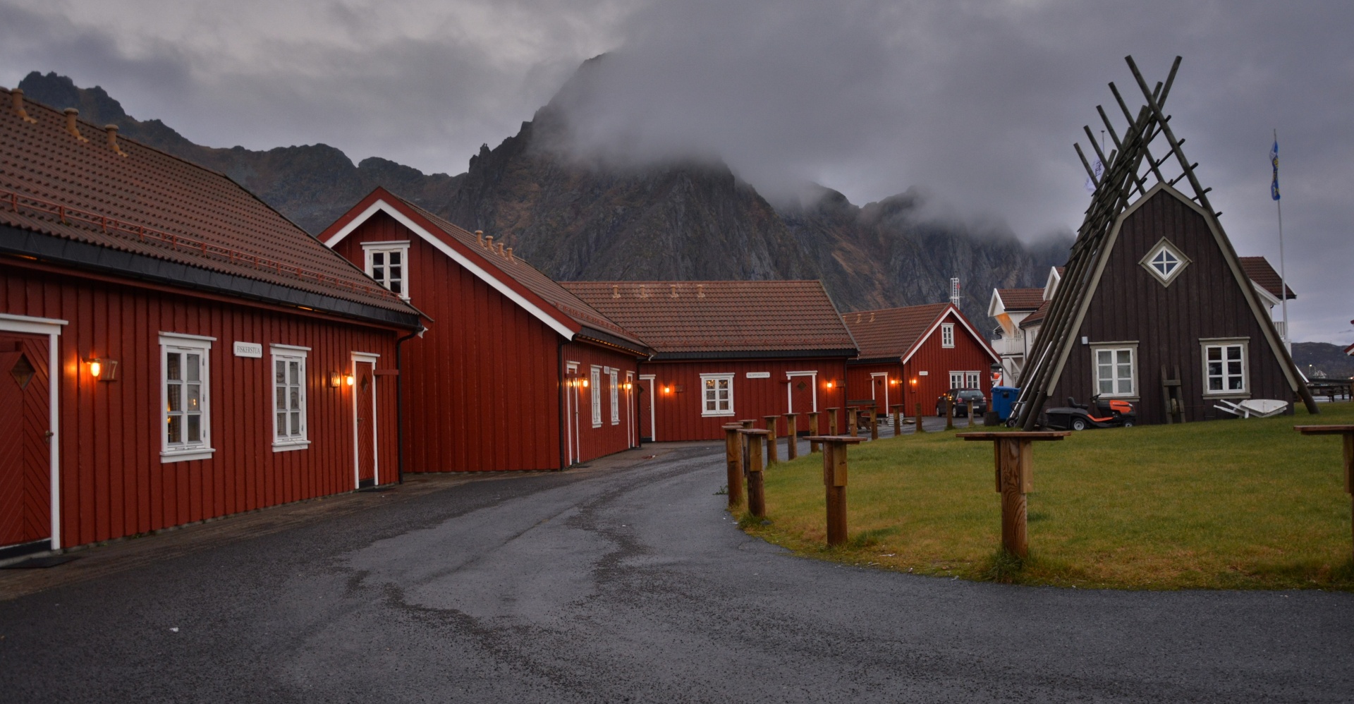 dusk lofoten svolvaer free photo