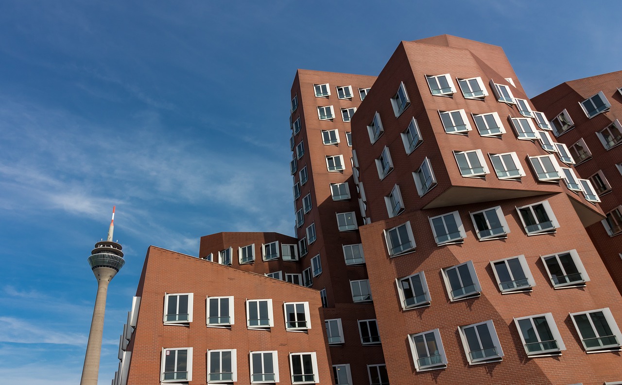 düsseldorf port architecture free photo