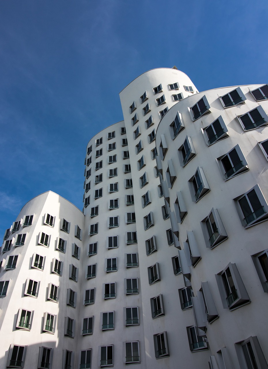 düsseldorf port architecture free photo